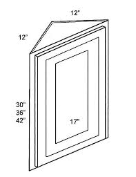 Wall Angle Cabinets-Width 30" x Height30" 36" 42" x Depth12"