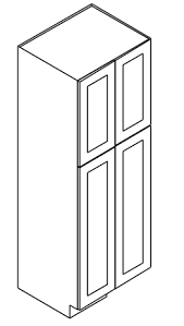 Wall Tall Pantry - Width 15" 18" 24" X Height 84" 90" 96" X Depth 24"