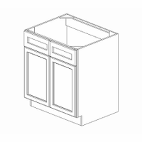 Sink Base Cabinets- Width 24" 27" 30" 33" 36" 42" X Height 34.5" X Depth 24"