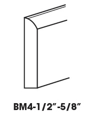 Base Board Molding - Width 96" x Height 4-1/2" x Depth 5/8"