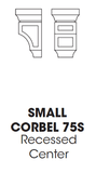 CORBELS-  Width 3" 3-1/2" 3-3/4" 5-1/4" x Height 6-1/2" 9" 12-1/2" x Depth 3-1/2" 4-1/2" 6" 8"