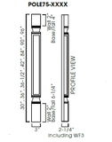 Decoration Half leg Fillers- Width3 X Height 30" 36" 36-1/2" 42" 84" 90" 96" X Depth2-1/2"