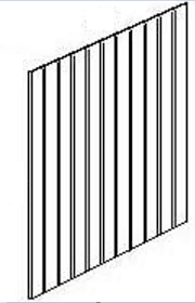 Finished Back Panel  - Width 36" 48" x Height 36" 96" x Depth 1/4"