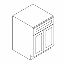 Vanity Base  - Width 24" 30" 36" x Height 34-1/2" x Depth 21"