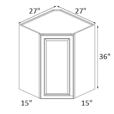 Wall Diagonal Corner - Width24" 27" X Height30" 36" 42" X Depth 12" 15"