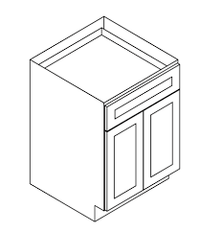 Base Cabinets-Double Door-Width24" 27" 30" 33" 36" x Height34.5" x Depth24"