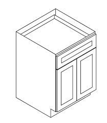 Base Cabinets-Double Door-Width24" 27" 30" 33" 36" x Height34.5" x Depth24"