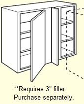 Wall Blind Corner Cabinets- Width30" X Height30" 36" 42" X Depth 12"