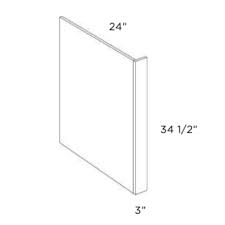Dishwasher Pane - Width 24" x Height 34-1/2" x Depth 1/2"