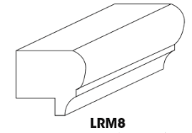 Light Rail Molding - Width 96" x Height 1" 2.5" x Depth 1-1/2"